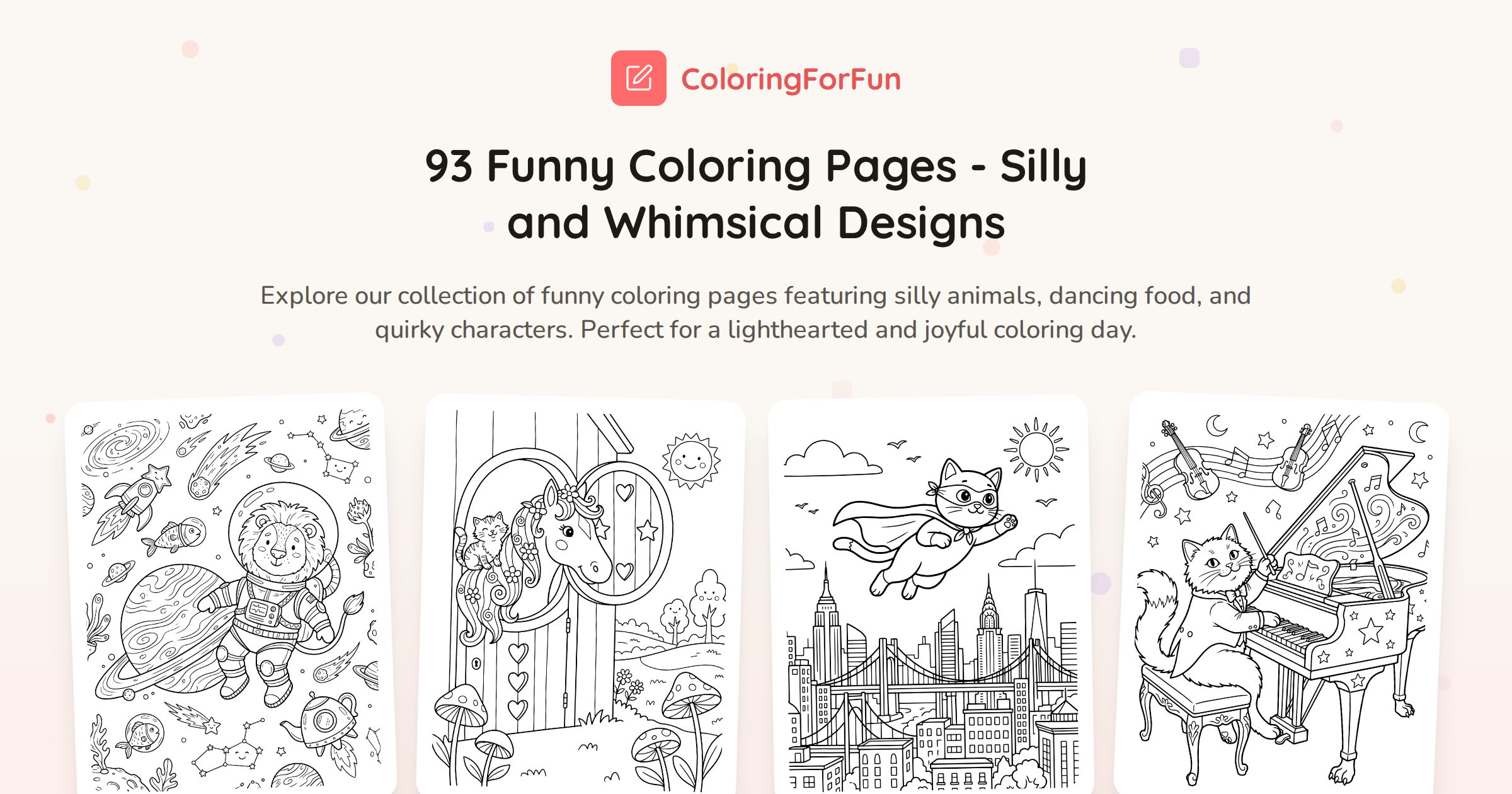 Funny Colour In 93 Funny Coloring Pages - Silly and Whimsical Designs | ColoringForFun