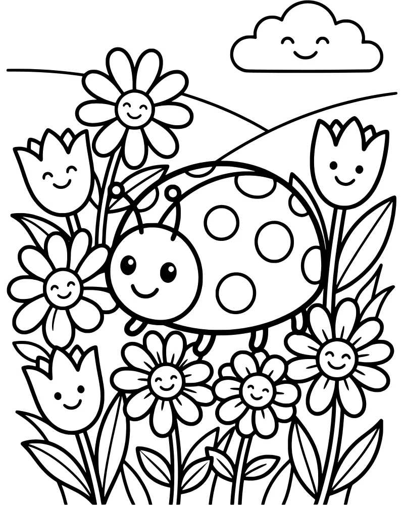 Bugs & Insects coloring page preview