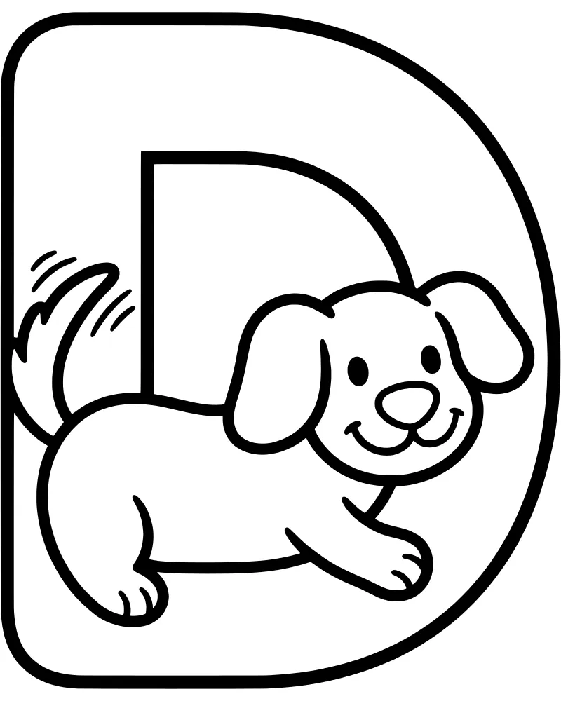 Educational coloring page preview