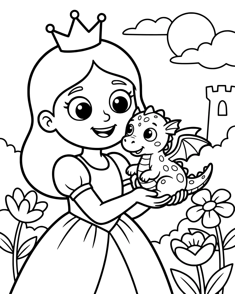 Princess Coloring Pages coloring page preview