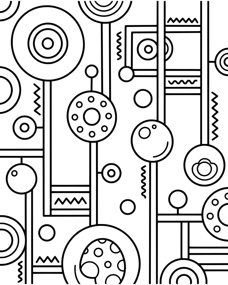 Mandalas & Patterns coloring page preview