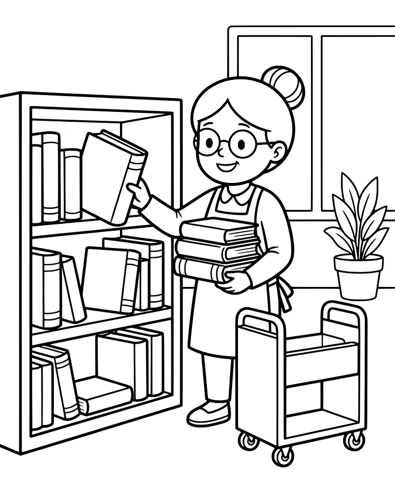 People & Everyday Life coloring page preview