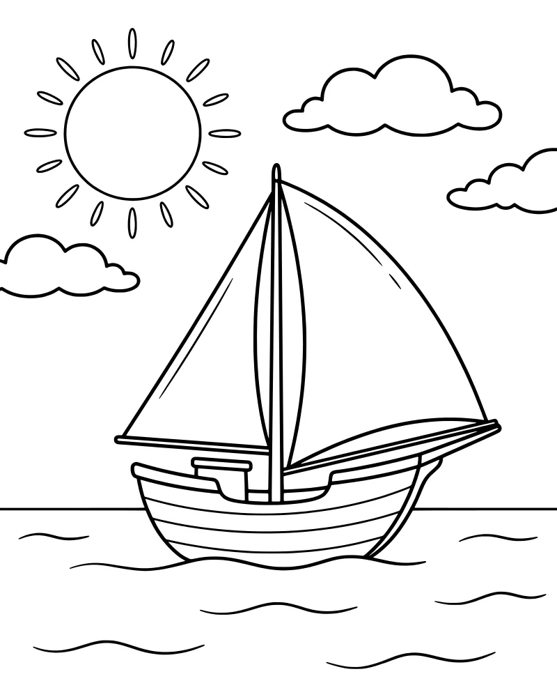 Summer Coloring Pages coloring page preview