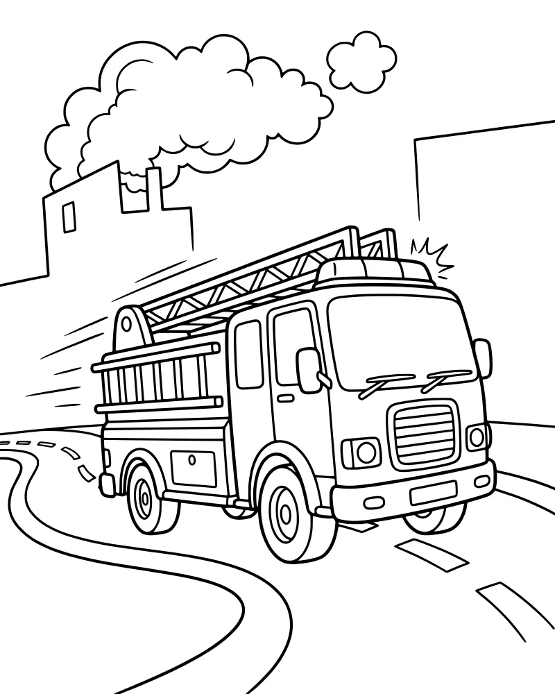 Vehicles & Transportation coloring page preview